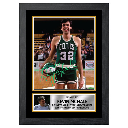 Kevin McHale 2 Basketball Player printed autograph poster print
