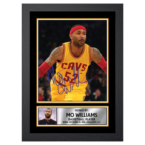 Mo Williams Basketball Player printed autograph poster print
