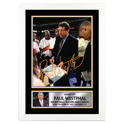 Paul Westphal Basketball Player printed autograph poster print