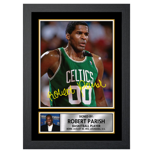 Robert Parish Basketball Player printed autograph poster print