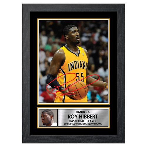 Roy Hibbert Basketball Player printed autograph poster print