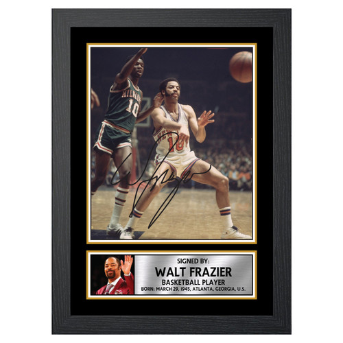 Walt Frazier Basketball Player printed autograph poster print