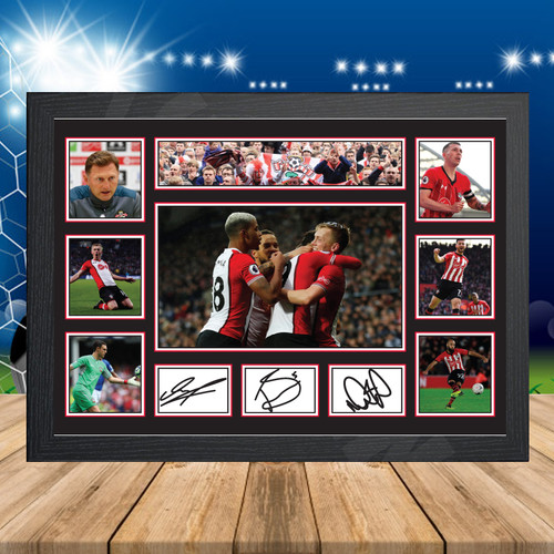 Southampton Team Player printed autograph poster print