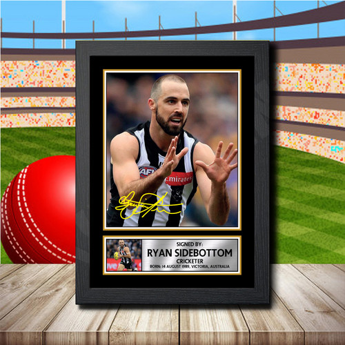 Sidebottom Signature printed autograph poster print