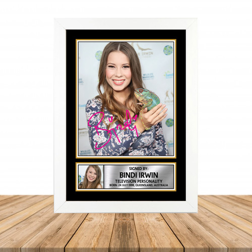 Bindi Irwin Television printed autograph poster print