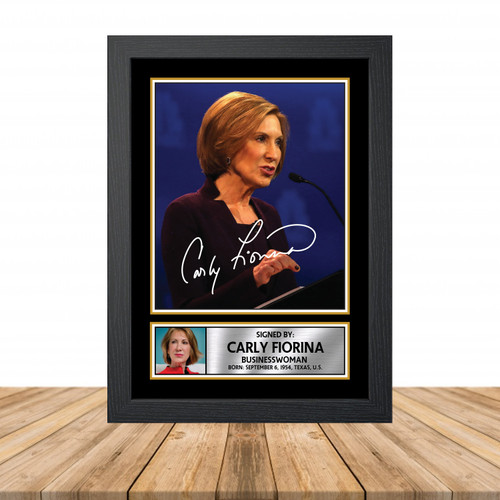 Carly Fiorina Television printed autograph poster print