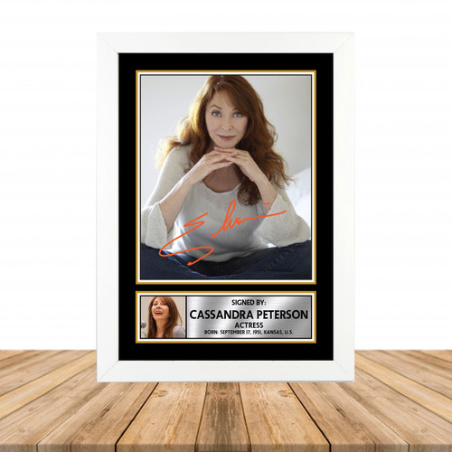 Cassandra Peterson Television printed autograph poster print