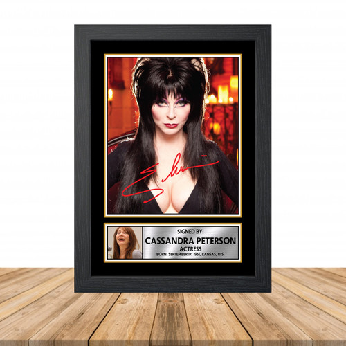 Cassandra Peterson Television printed autograph poster print