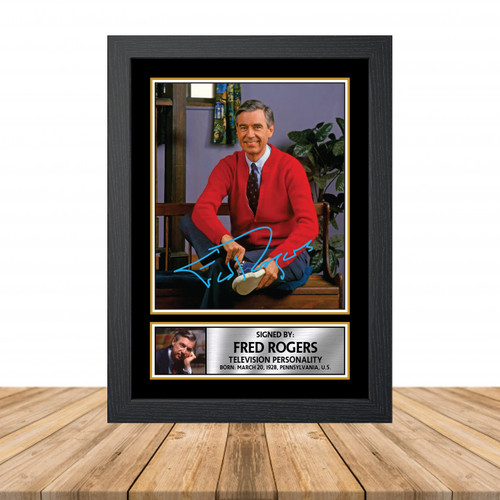 Fred Rogers Television printed autograph poster print - view 2
