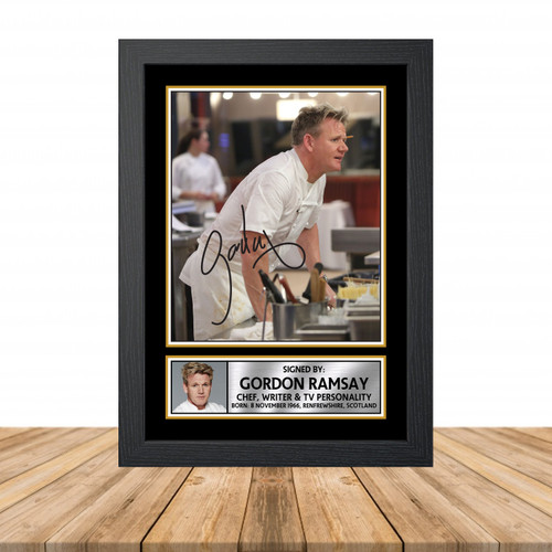 Gordon Ramsay Television printed autograph poster print