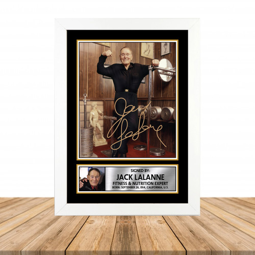 Jack LaLanne Television printed autograph poster print