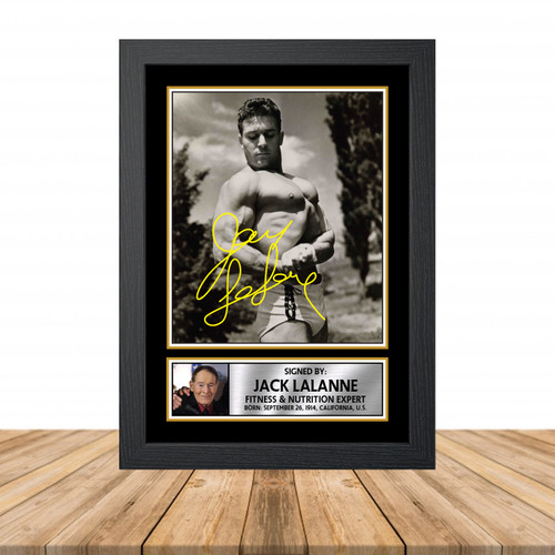 Jack LaLanne Television printed autograph poster print