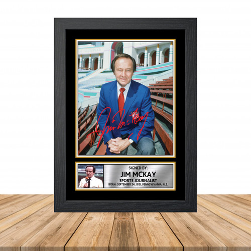 Jim McKay Television printed autograph poster print