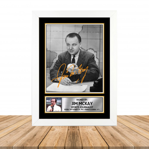 Jim McKay Television printed autograph poster print