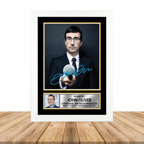 John Oliver Television printed autograph poster print