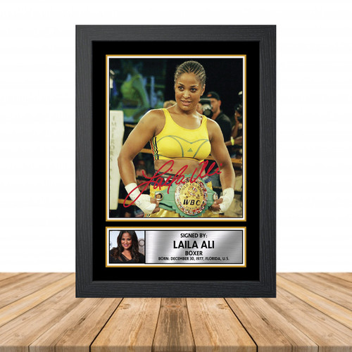 Laila Ali Television printed autograph poster print