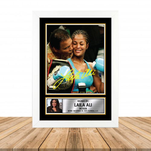Laila Ali Television printed autograph poster print