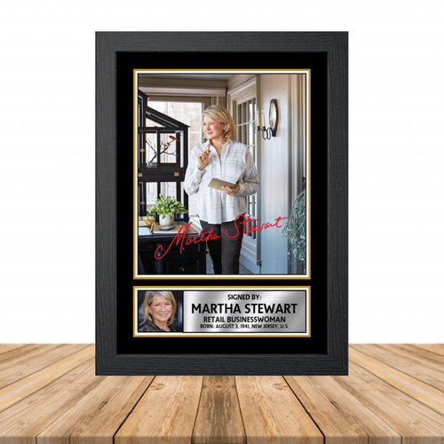 Martha Stewart Television printed autograph poster print