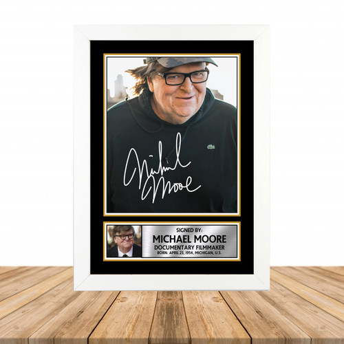 Michael Moore Television printed autograph poster print