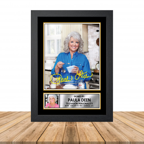 Paula Deen Television printed autograph poster print