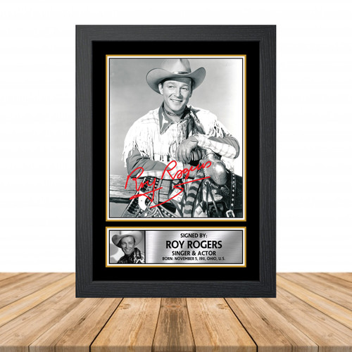 Roy Rogers Television printed autograph poster print