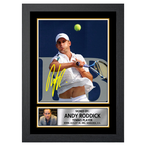 Andy Roddick Tennis Player printed autograph poster print