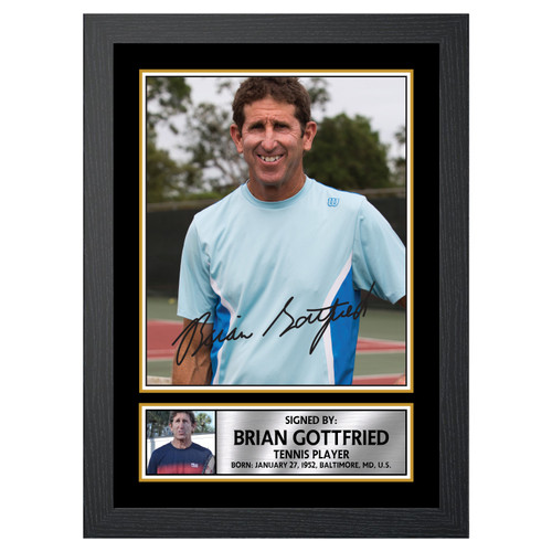 Brian Gottfried Tennis Player printed autograph poster print