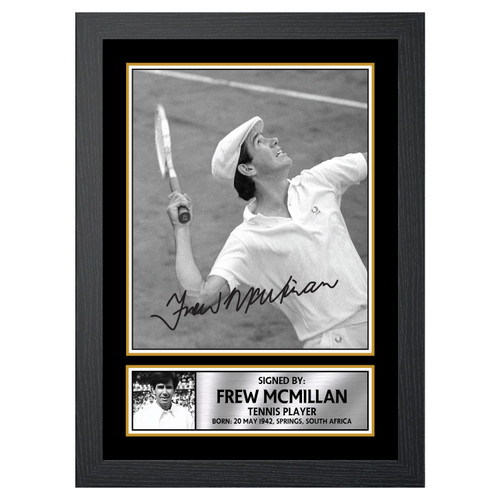 Frew McMillan Tennis Player printed autograph poster print - view 2