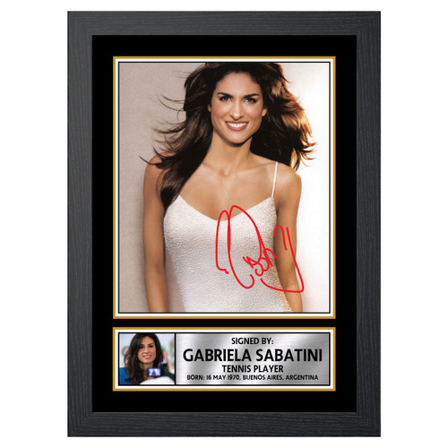 Gabriela Sabatini Tennis Player printed autograph poster print