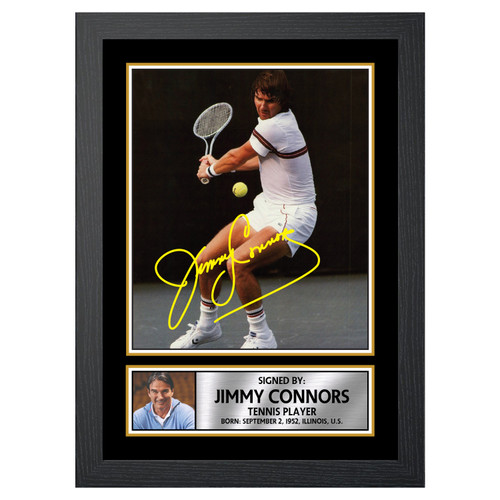 Jimmy Connors Tennis Player printed autograph poster print