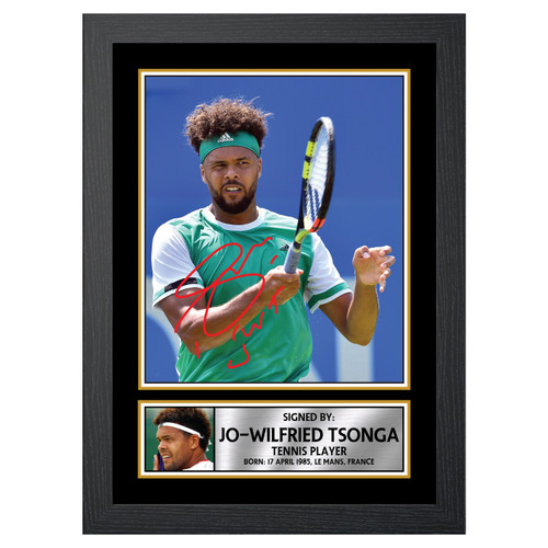 Jo-Wilfried Tsonga Tennis Player printed autograph poster print