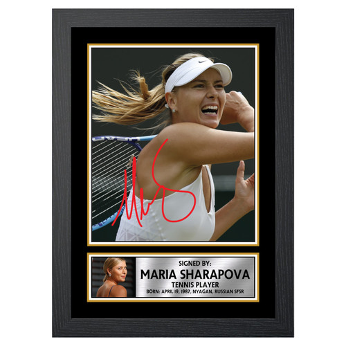 Maria Sharapova Tennis Player printed autograph poster print