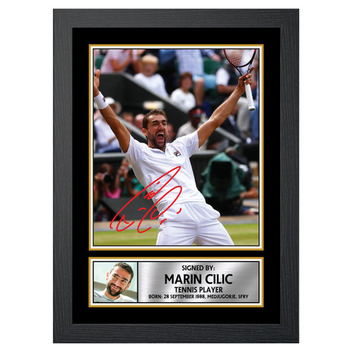 Marin Cilic Tennis Player printed autograph poster print