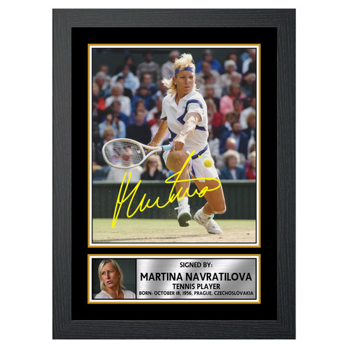 Martina Hingis Tennis Player printed autograph poster print