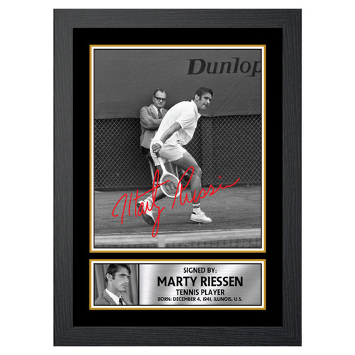 Marty Riessen Tennis Player printed autograph poster print