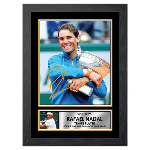 Rafael Nadal Tennis Player printed autograph poster print