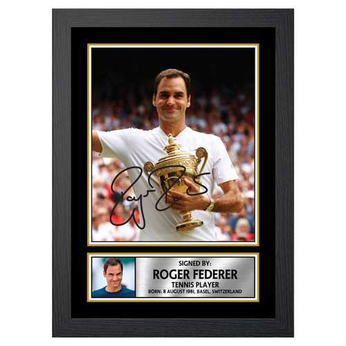 Roger Federer Tennis Player printed autograph poster print