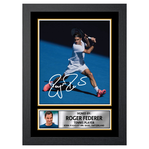 Roger Federer Tennis Player printed autograph poster print