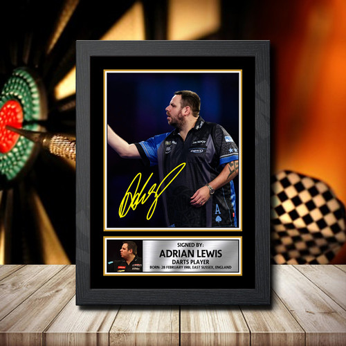 Adrian Jackpot printed autograph poster print
