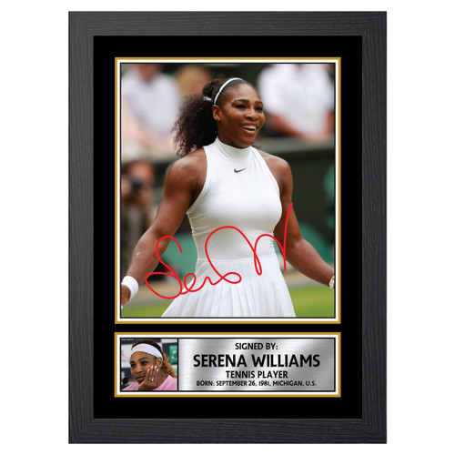 Serena Williams Tennis Player printed autograph poster print