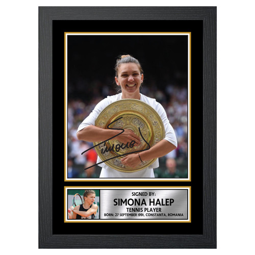 Simona Halep Tennis Player printed autograph poster print