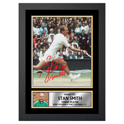 Stan Smith Tennis Player printed autograph poster print