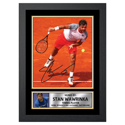 Stan Wawrinka Tennis Player printed autograph poster print