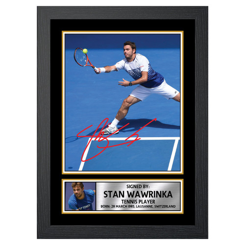 Stan Wawrinka Tennis Player printed autograph poster print