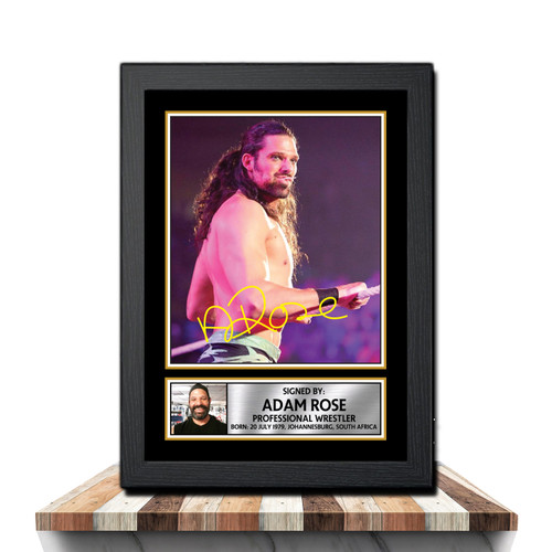 Adam Rose Wrestling printed autograph poster print