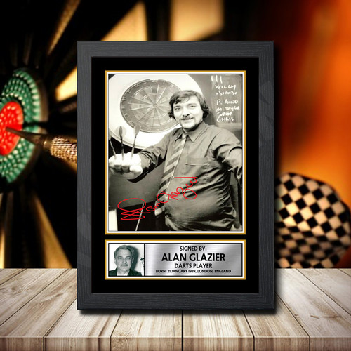 Alan Glazier printed autograph poster print