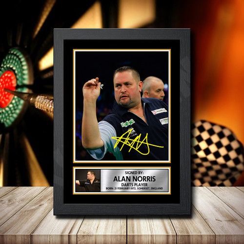 Alan Norris printed autograph poster print