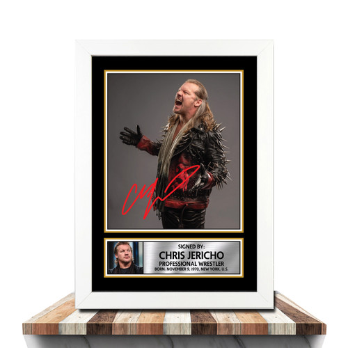 Chris Jericho Wrestling printed autograph poster print