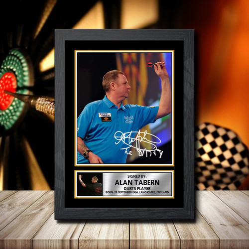 Alan Tabern printed autograph poster print