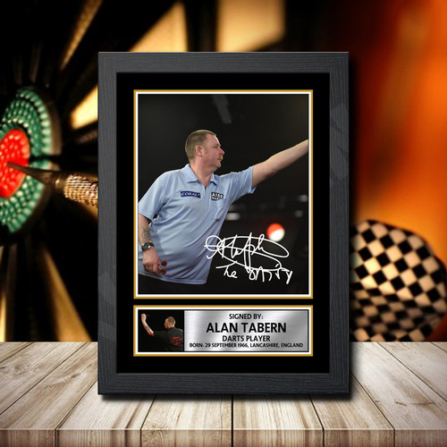 Alan Tabern printed autograph poster print